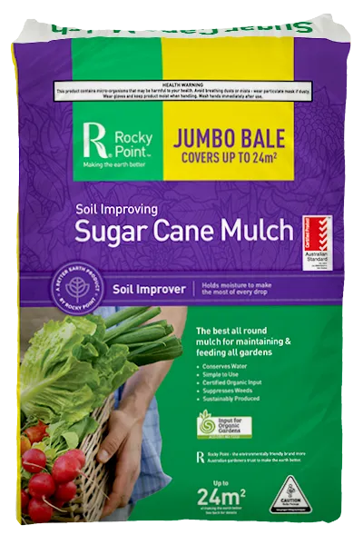 SUGAR CANE MULCH JUMBO GREEN BAG (42 on pallet)